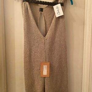 Chic Beige Knit Sweater Top